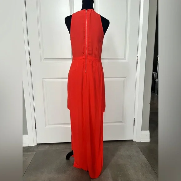 Minkpink runway dress in coral size medium 06-51 - Picture 3 of 7